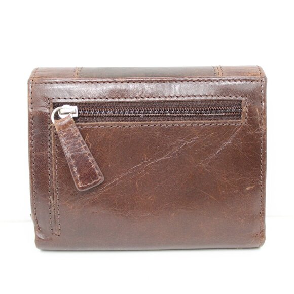 Mancini Women's RFID Secure Small Clutch Wallet Cognac 8700294-Cognac - Picture 5 of 8